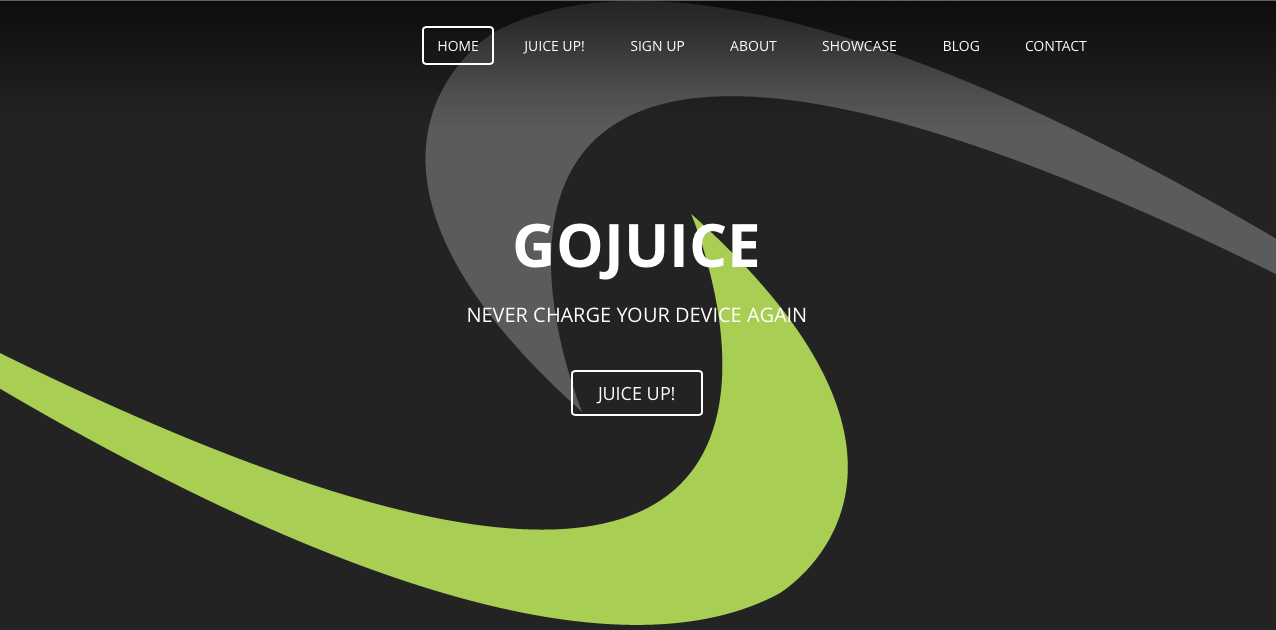GoJuice Interface Website